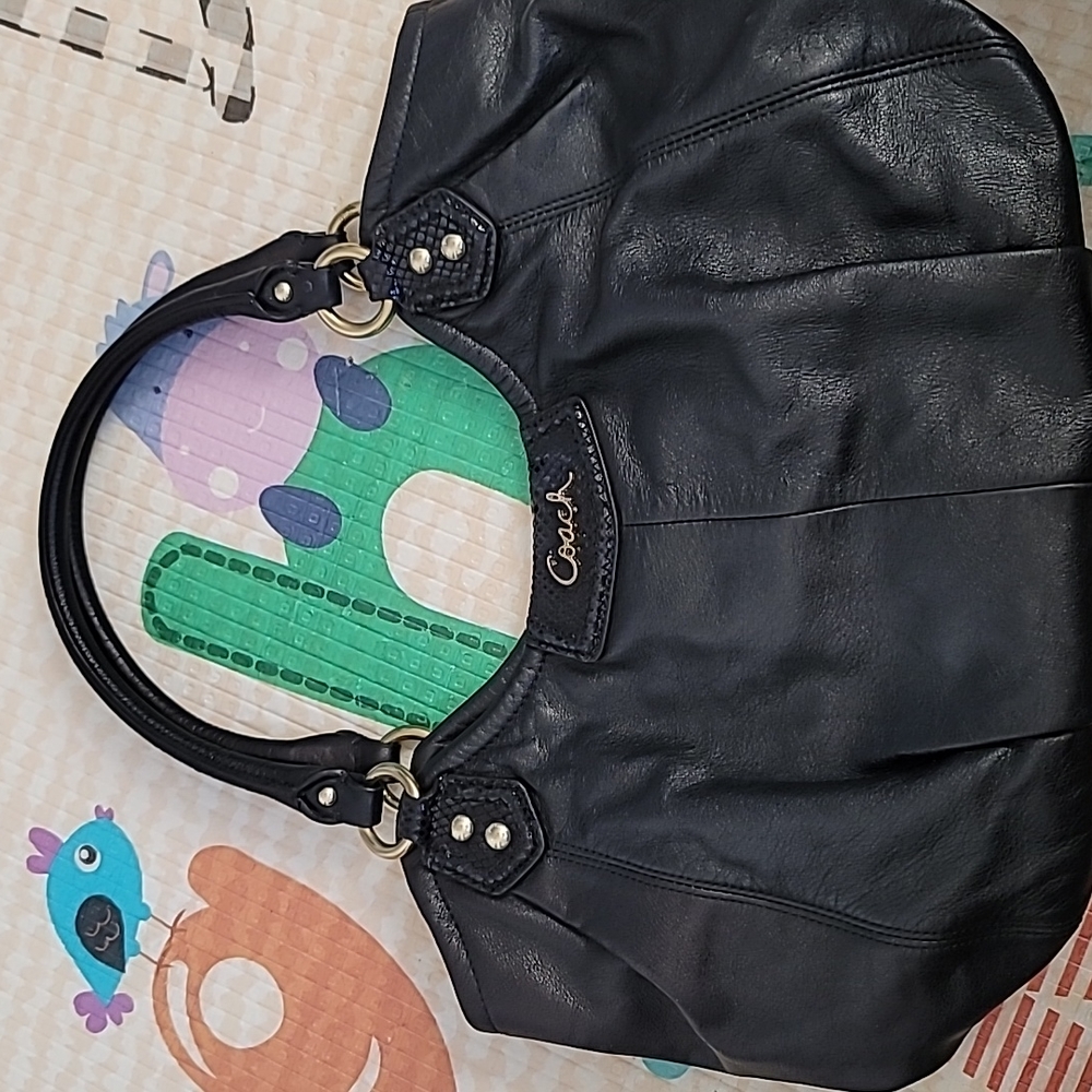 Leather Coach Shoulder Bag